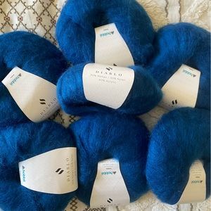 Diablo Mohair Blue Lace Weight Yarn